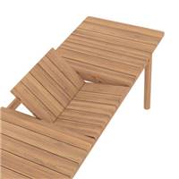 Tenay table de jardin en teck extensible