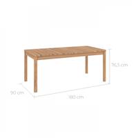Tenay table de jardin en teck extensible