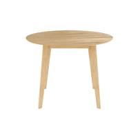 Alfo table à manger ronde en bois clair 4 personnes ø100