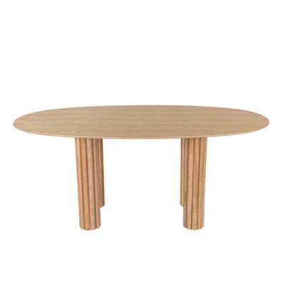 Juliette table à manger en bois de chêne veiné 6 personnes L180