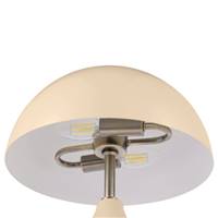 Odete lampe de table style champignon beige satiné