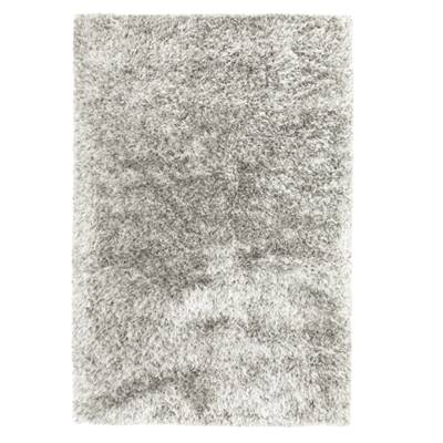 Shaggy tapis à poils longs polycoton beige naturel 120x180