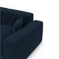 Novage fauteuil 1 place en velours côtelé bleu foncé