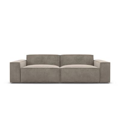 Stacele canapé 3 places en velours beige foncé