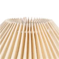 Oliag lampe de table style champignon beige et abat-jour éventail H39cm