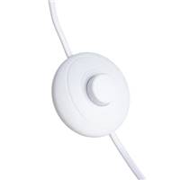 Suria lampadaire en céramique blanc et orange H123cm