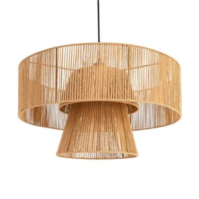 Mallow suspension en corde de papier ronde 2 niveaux Ø50cm