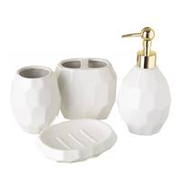 Pur set de toilette complet cramique blanc