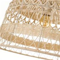 Buri suspension en métal et osier naturel ajouré H26