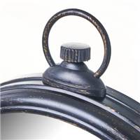 Clarla miroir rond noir type gousset