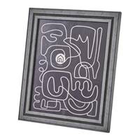 Cristal cadre photo plastique gris 20x25