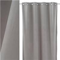 Burn rideau en velours gris clair 140x260