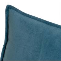 Burn coussin velours bleu 45x45