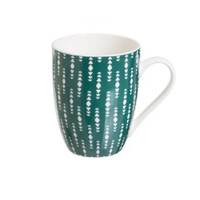 Tropic mug motifs bleu