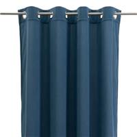 Canale rideau en velours côtelé bleu cobalt 140x260