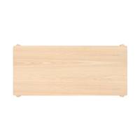 Kaboza table à manger rectangulaire en bois de frêne 6 personnes