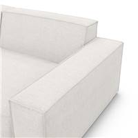 Stacele canapé 2 places en tissu structuré blanc
