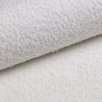 Oze lit coffre 140x200 en tissu bouclé blanc