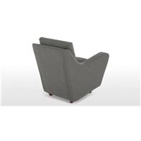 Slump fauteuil gris nickel