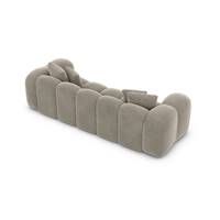 Cotton canapé 3 places en velours beige foncé