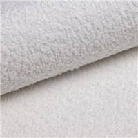 Cotton canapé panoramique angle gauche en tissu bouclé blanc
