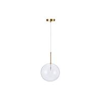 Movado suspension métal doré et sphère transparente 25