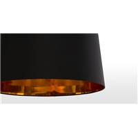 Oro abat-jour conique XL noir et cuive