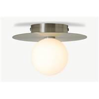 Miwa plafonnier chrome brossé et verre dépoli