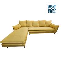 Oihan canapé d'angle gauche jaune moutarde