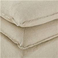 Rodier module d'angle canapé en lin beige