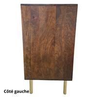 Hedra commode bois de manguier laiton