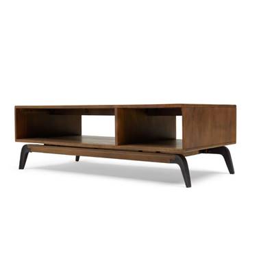 Lucien table basse bois de manguier foncé