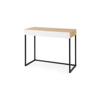 Hopkins bureau compact effet chne et blanc