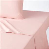 Nariosce drap plat en coton rose pétale 180x290