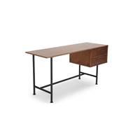 Nuance bureau en placage de noyer 2 tiroirs