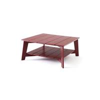 Zphir table basse de jardin rouge bourgogne