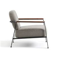 Rosalie fauteuil natté chiné gris