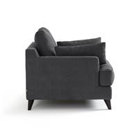 Eniwla fauteuil viscose gris anthracite