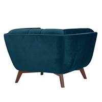 Zago fauteuil en velours bleu
