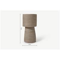 Hadid cache-pot naturel gris