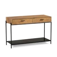 Kosi console 2 tiroirs en acacia naturel et métal