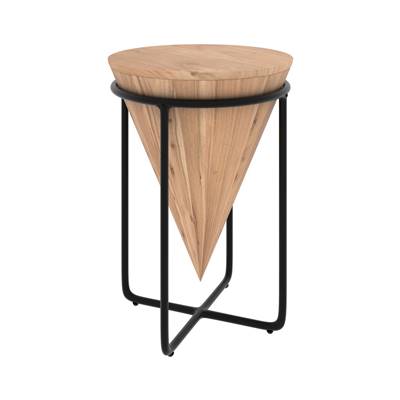 Boogie sellette en bois d'acacia et métal Ø36