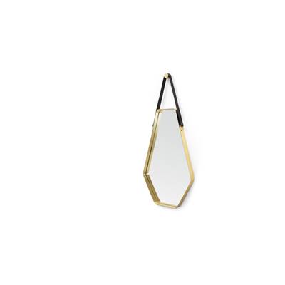 Cora miroir noir et doré 45x100