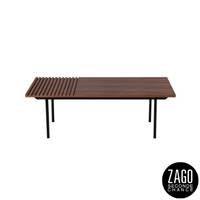 Nuance table basse moderne en placage noyer L120
