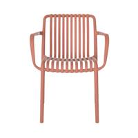 Paloma chaise de jardin empilable en plastique rose