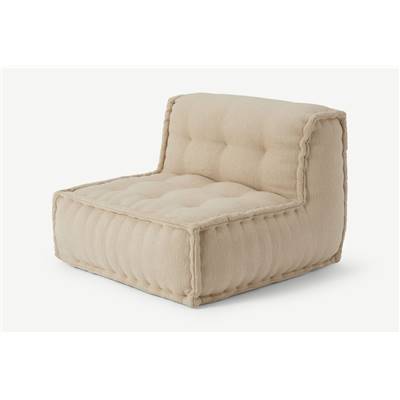 Sully chauffeuse coussin de sol beige avoine