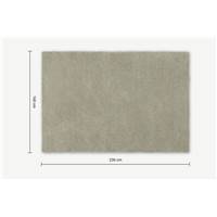 Mala grand tapis épais taupe clair 160x230