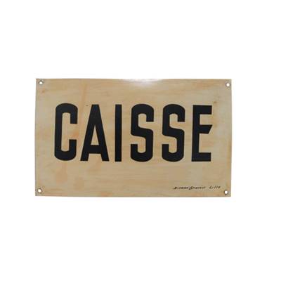 Panneau CAISSE