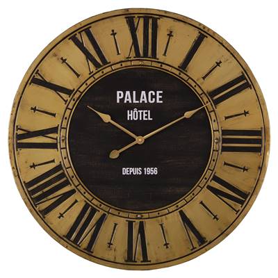 Horloge pendule laiton "Palace Hôtel" Ø 76 cm