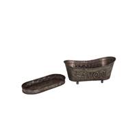 Baignoire porte savon couleur zinc